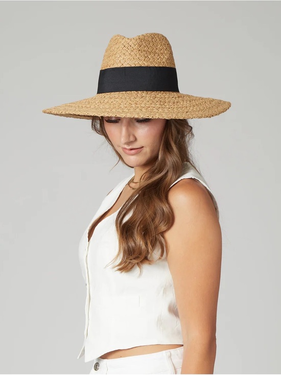Accessories - Wide brim fedora Grass sunhat